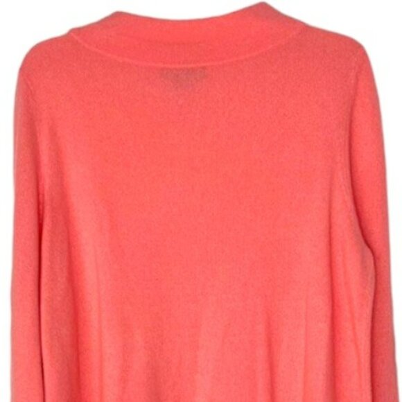 Lord and Taylor 100% Cashmere Long Sleeved Sweater - Coral - XL - Picture 5 of 8